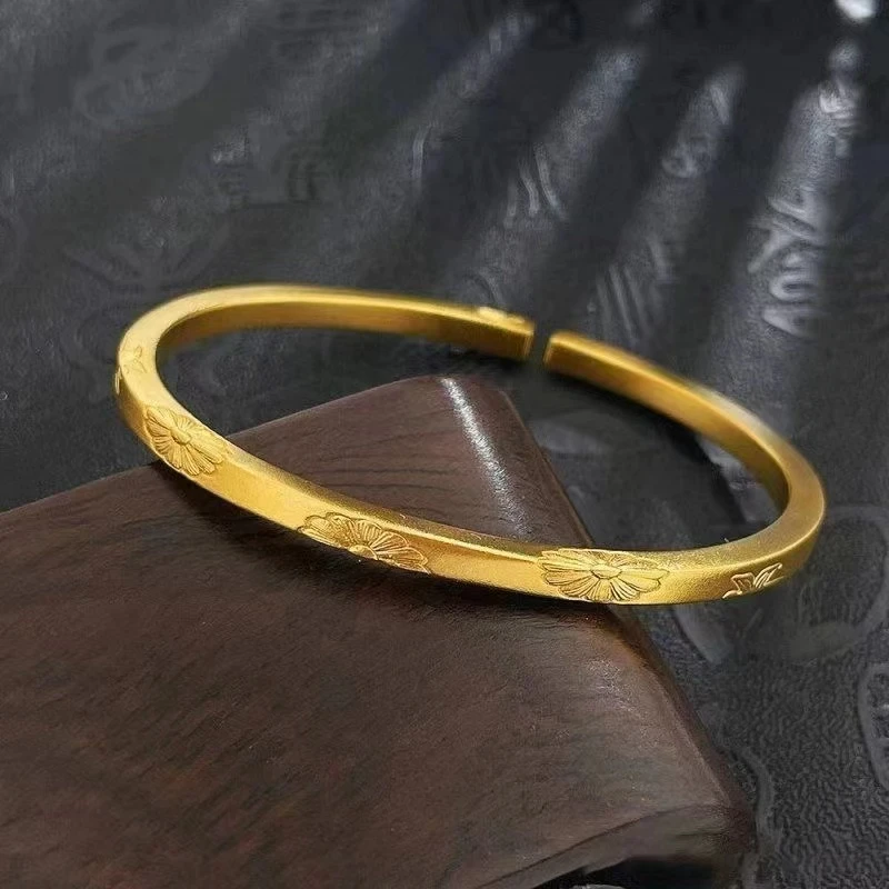 古法小雏菊开口手镯