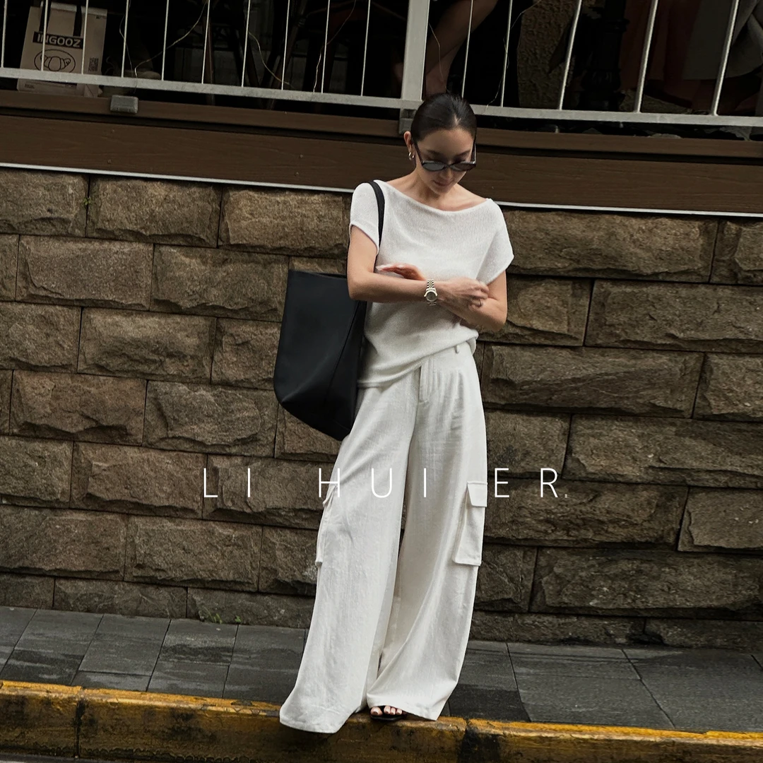 LiHuiEr李慧儿【开塞罗纳】2025夏气质休闲显瘦舒适时尚裤子LL02598