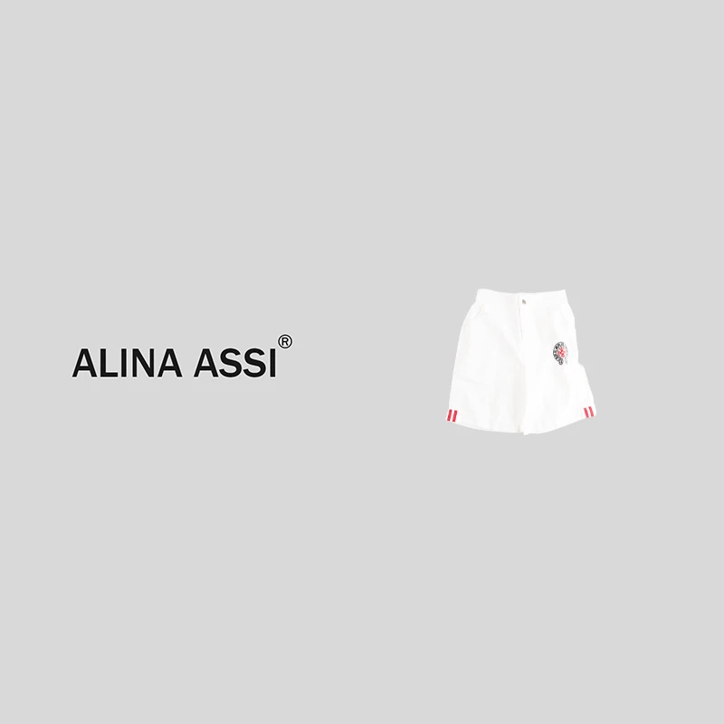 【现货】2025夏季新款百搭显瘦罗盘牛仔中裤YMA417