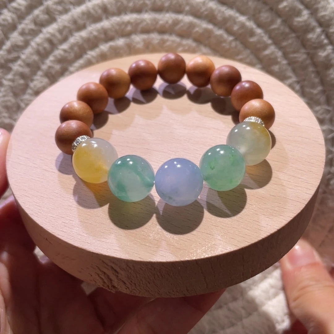 翡翠散珠天然缅a翡翠飘花