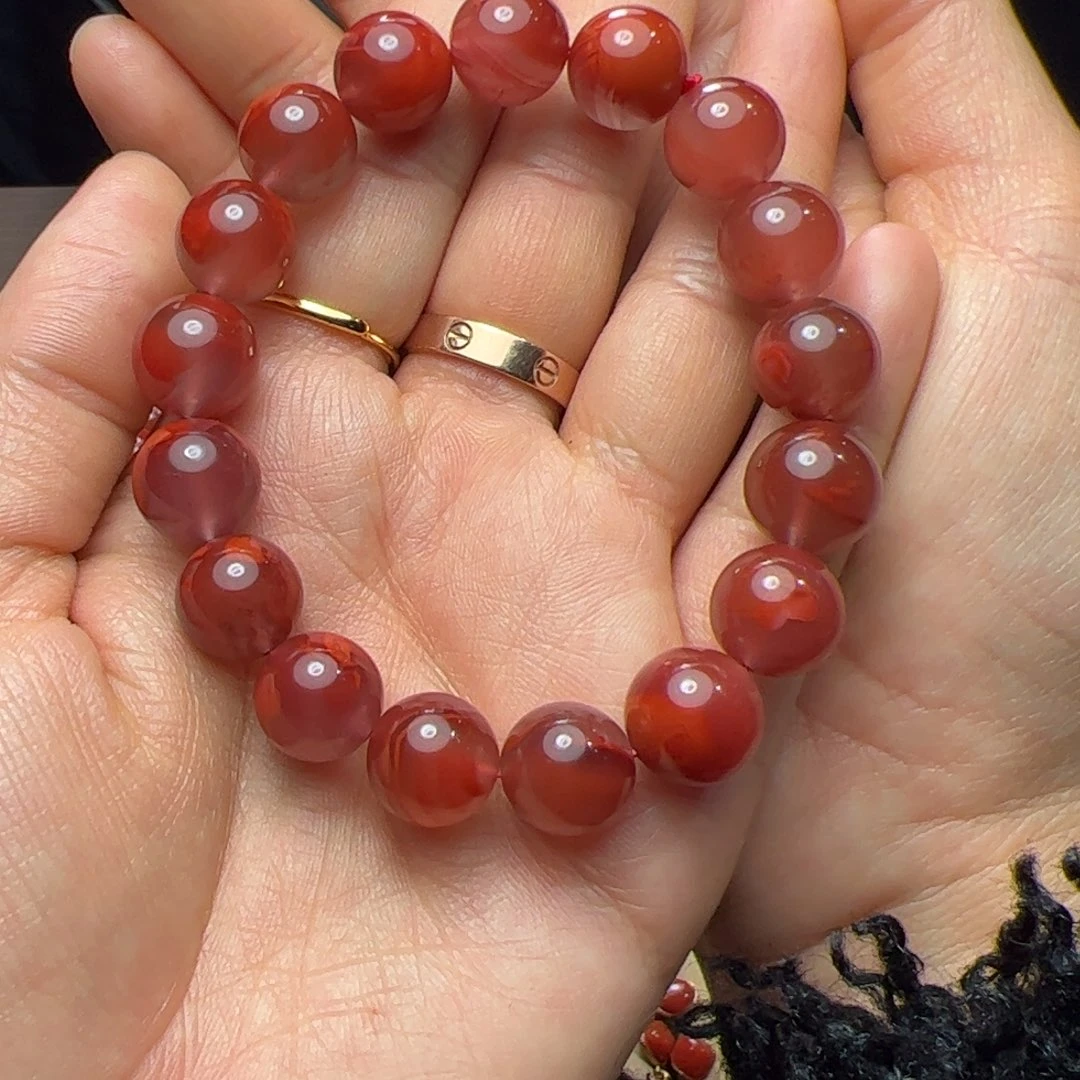 南红玛瑙未镶嵌12手串