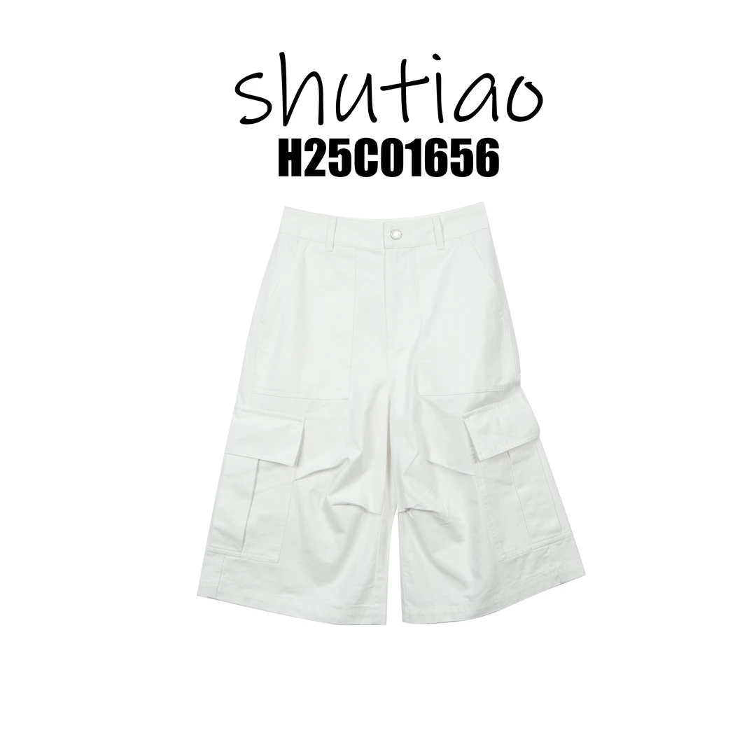 【SHUTIAO】2025夏季：新款小众设计款短裤H25C01656