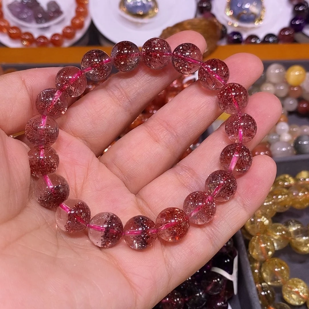 未镶嵌手链水晶金草莓11