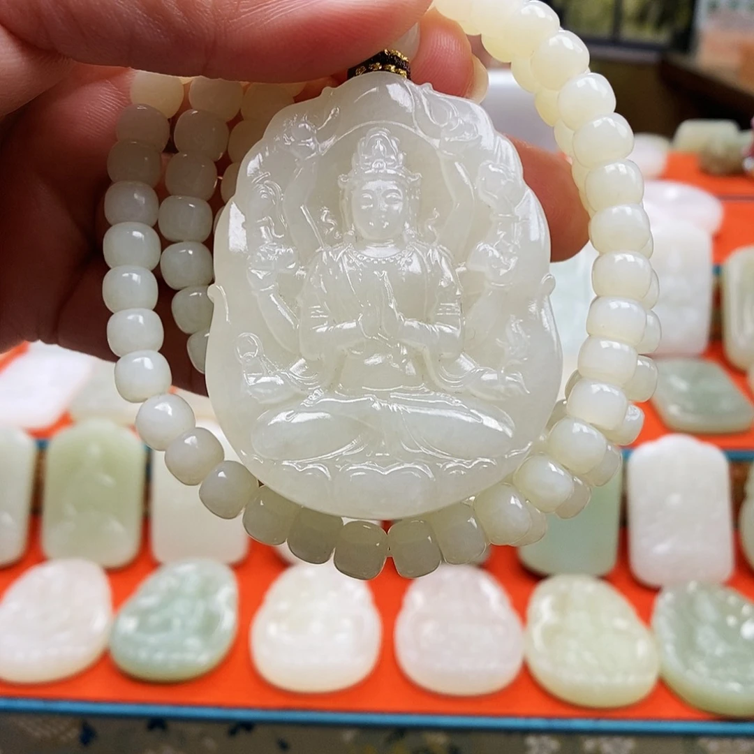 颈饰未镶嵌和田玉?*?