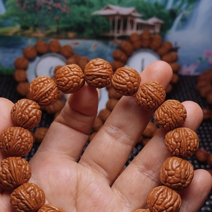 桃核手串龙纹桃核手串