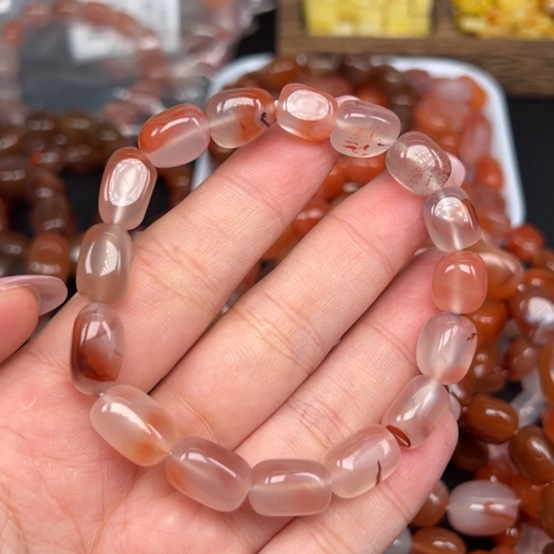 南红玛瑙未镶嵌手链