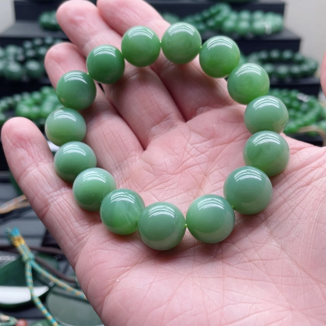 和田玉（碧玉）未镶嵌手链