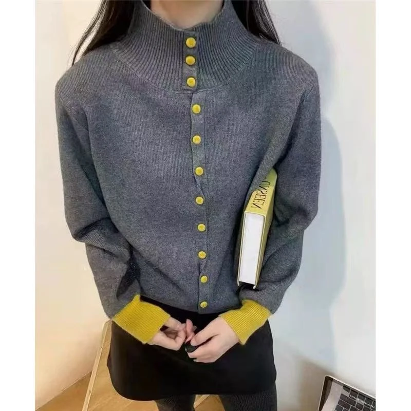 25款高品新款针织衫毛衣开衫条纹百搭