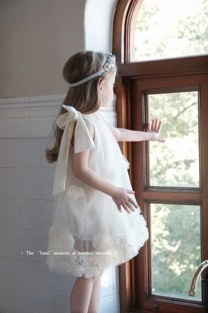 fumi2025夏立体玫瑰公主裙女孩子NO退NO换下单询问客服