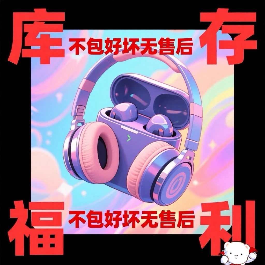 9新  数码库存头戴无线蓝牙降噪长续航耳机适用配件捡漏