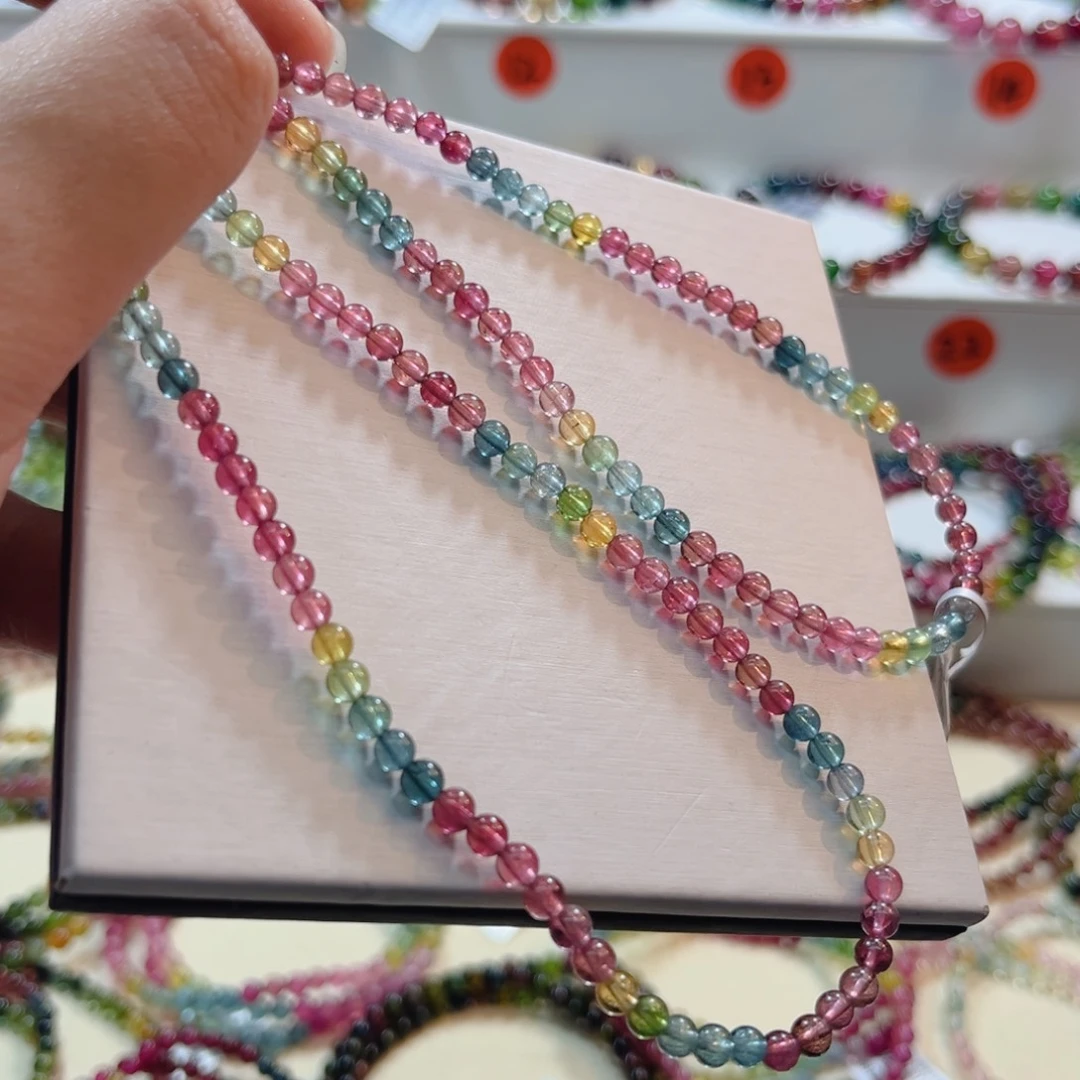 碧玺未镶嵌手串碧玺