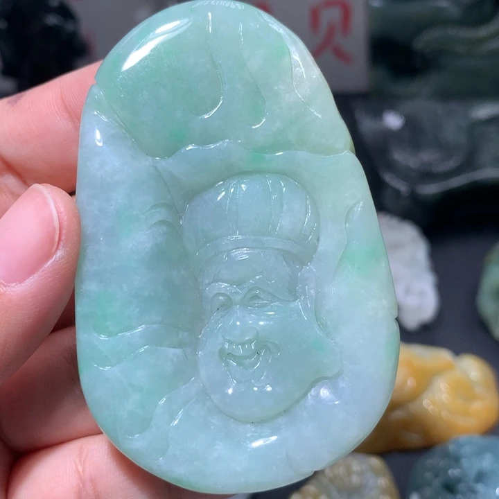 翡翠未镶嵌颈饰保真天然A货翡翠