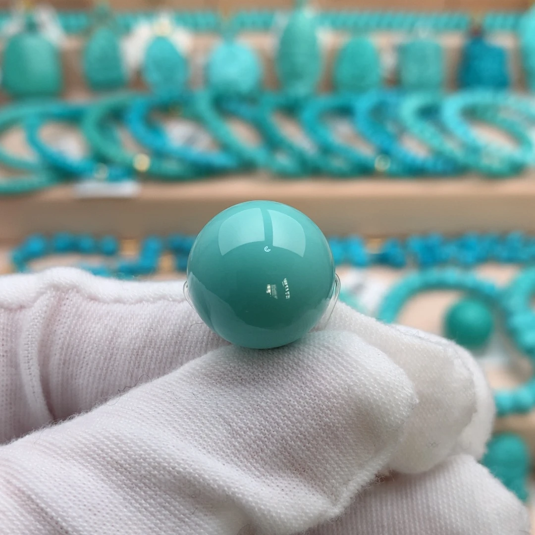 绿松石未镶嵌珠宝奇石16mm