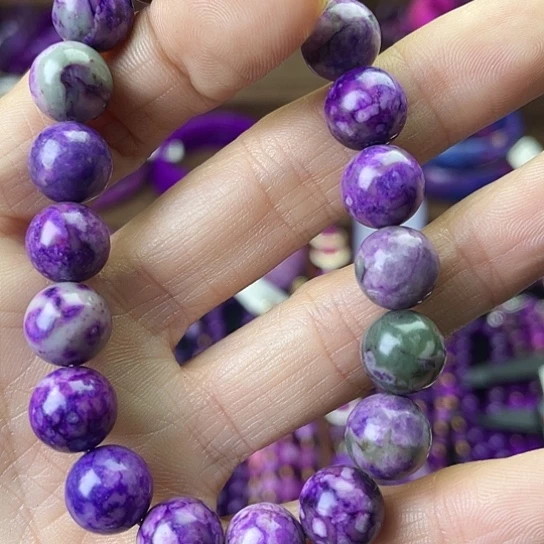 非金属南非老料泥地樱花手串A20