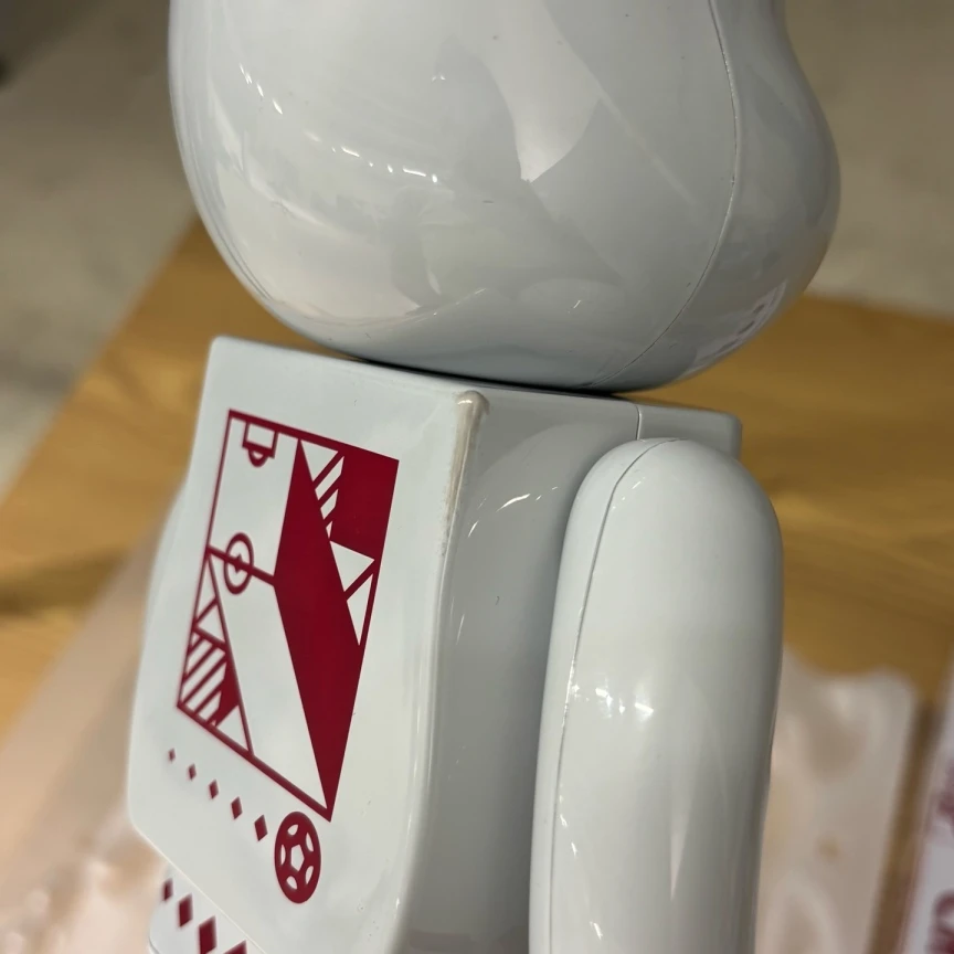 未使用 maje Bearbrick（pm）世界杯联名积木熊玩偶400%仅拆封/0933
