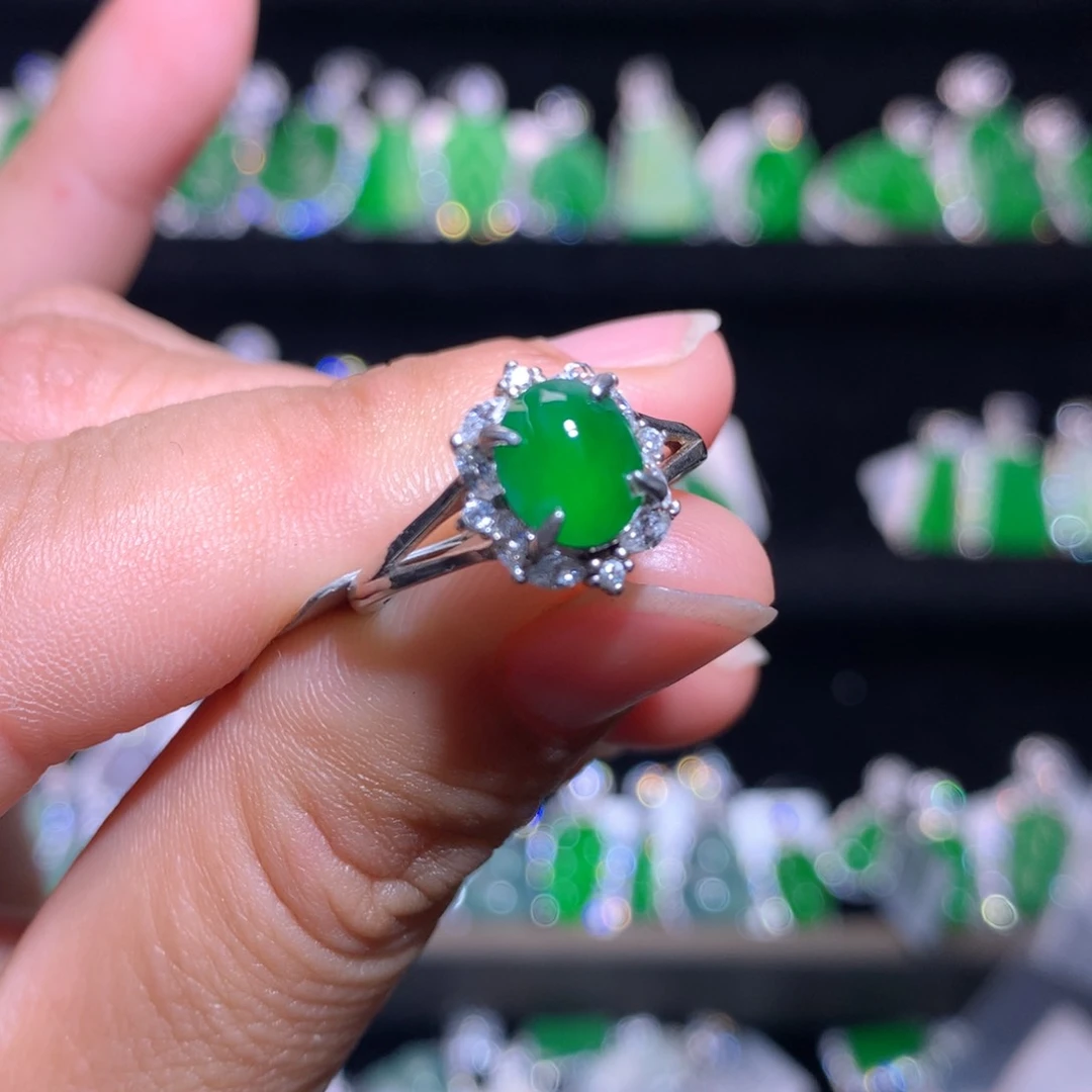 【闪购商品】颈饰银S925镶嵌翡翠天然翡翠