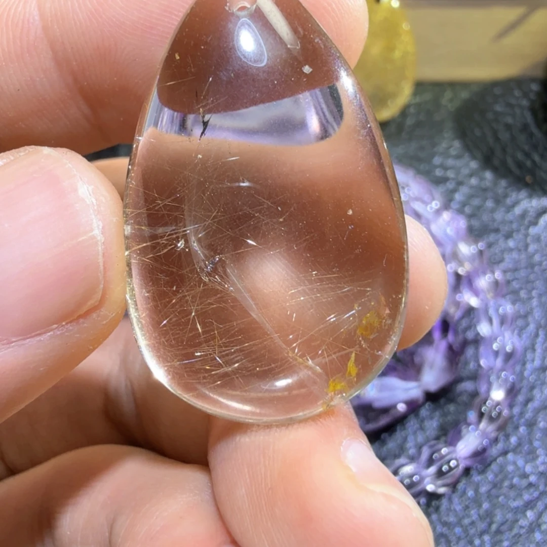 烂***草吊坠(赠链)未镶嵌发晶