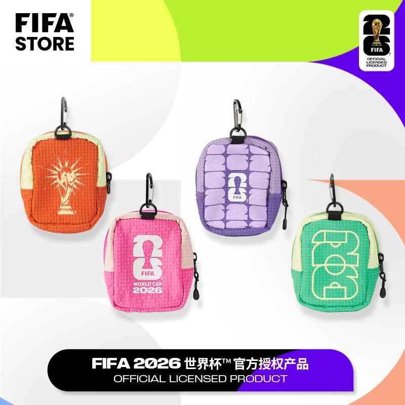 FIFA国际足联2026世界杯痛包挂饰零钱耳机包钥匙挂件收纳包
