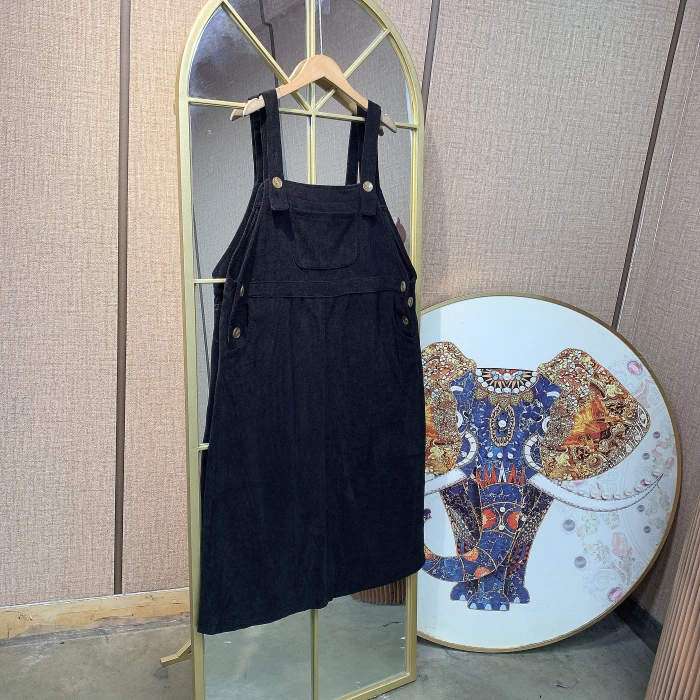 BP635孕妇黑色背心裙