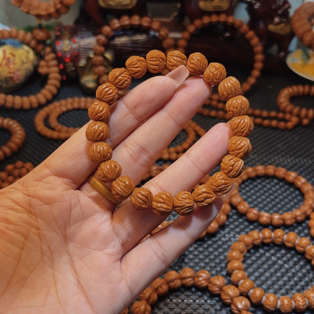 桃核手串12野生小飞龙单圈