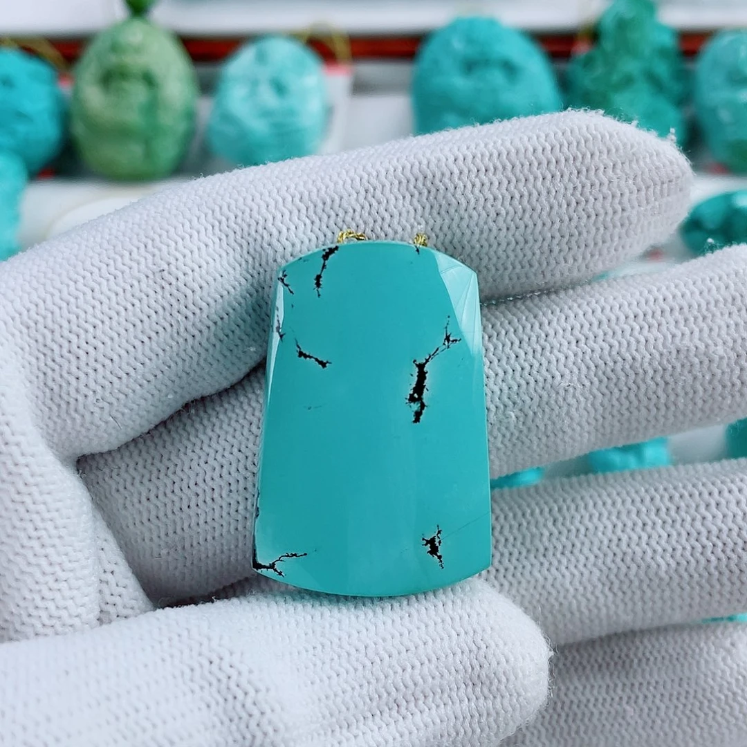 绿松石未镶嵌车挂