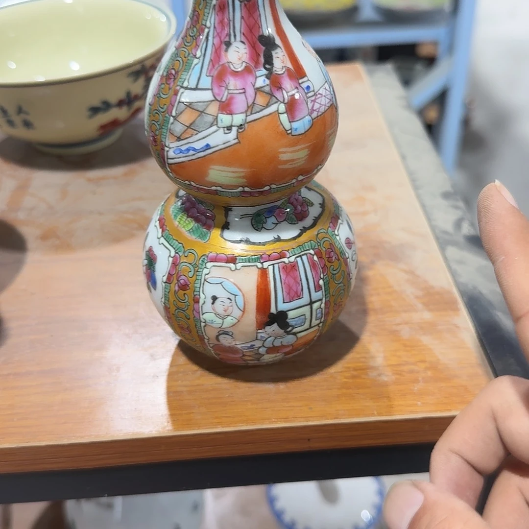 瓷片摆件手绘瓷器全部处理