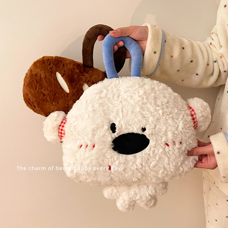 毛绒小熊热水袋痛经暖肚子神器学生宿舍充电暖宝宝防爆暖手电暖袋