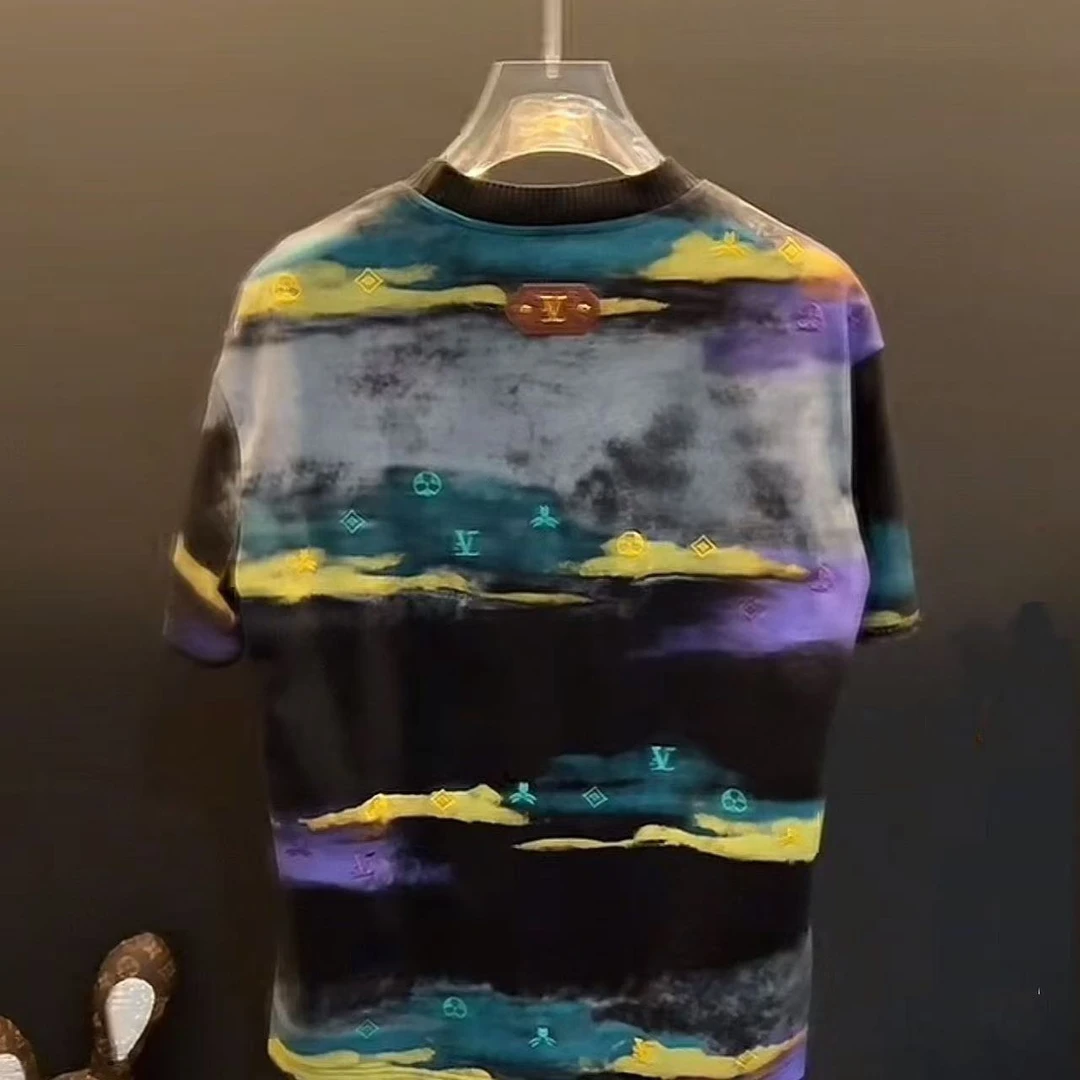 2025新款春夏七彩短袖T恤-25308