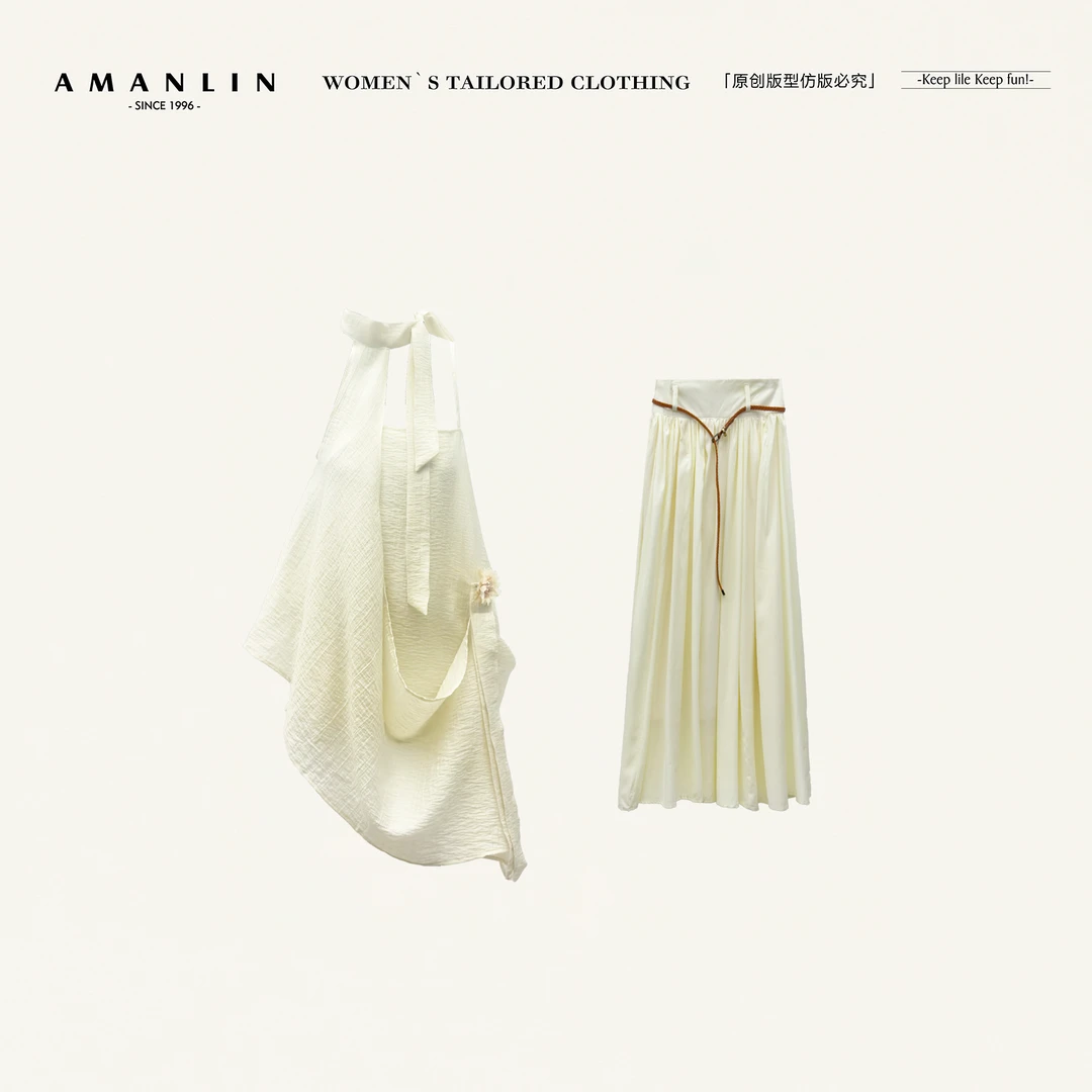 AMANLIN/阿谩琳欧若风春季小众洋气炸街女装时尚三件套女F596332