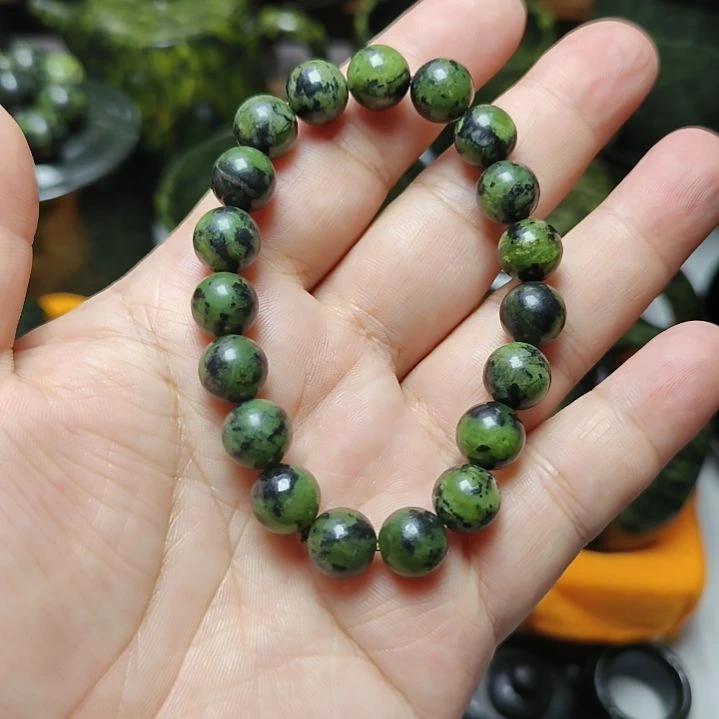合金蛇纹石玉手串手串