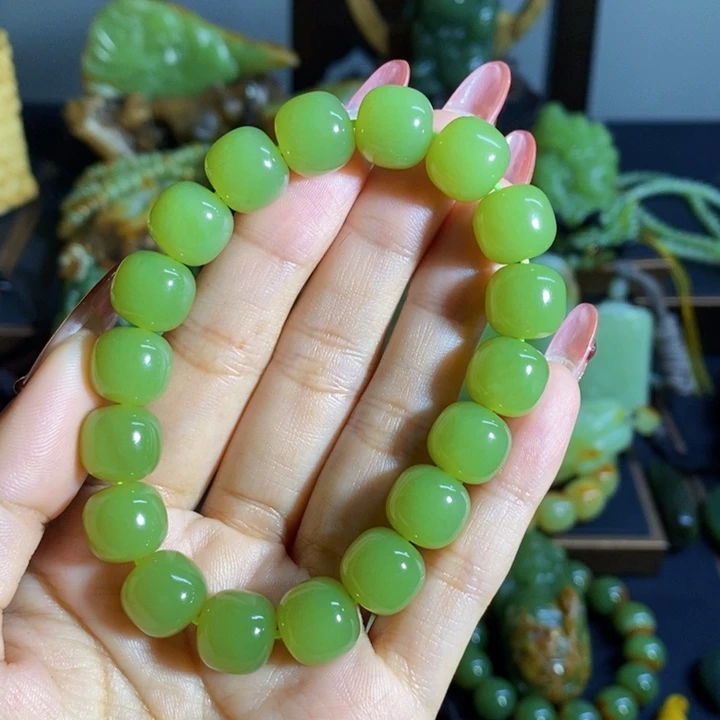 和田玉套链未镶嵌麻***6