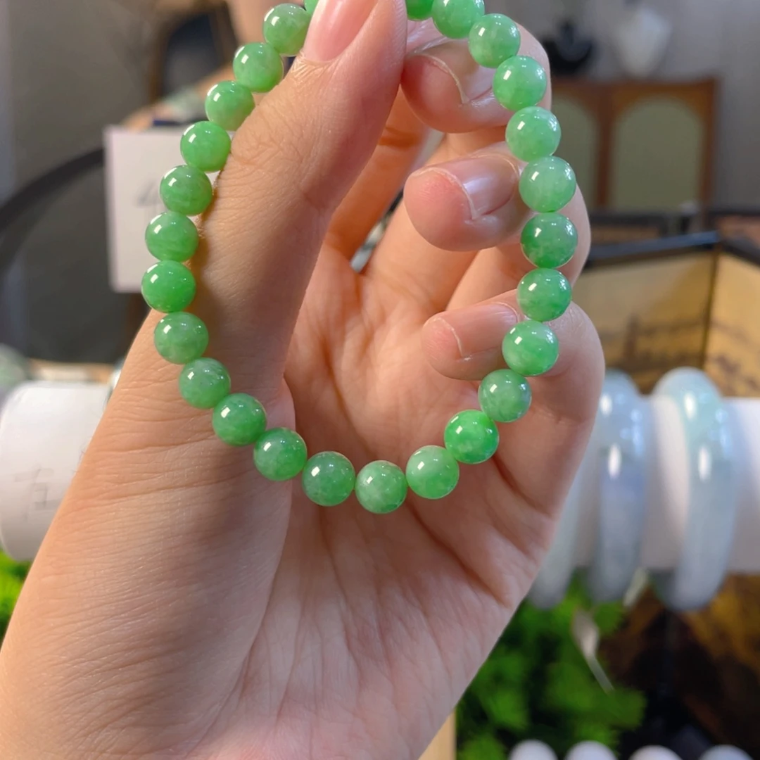 翡翠未镶嵌手串缅甸翡翠