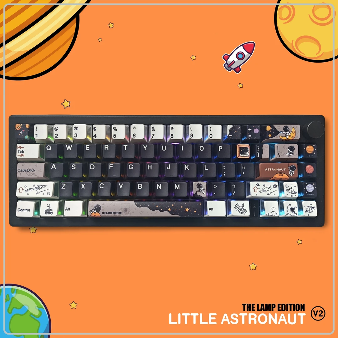 小小宇航员V2燃灯版  142键小全套  原厂高度 PBT热升华 主题键帽