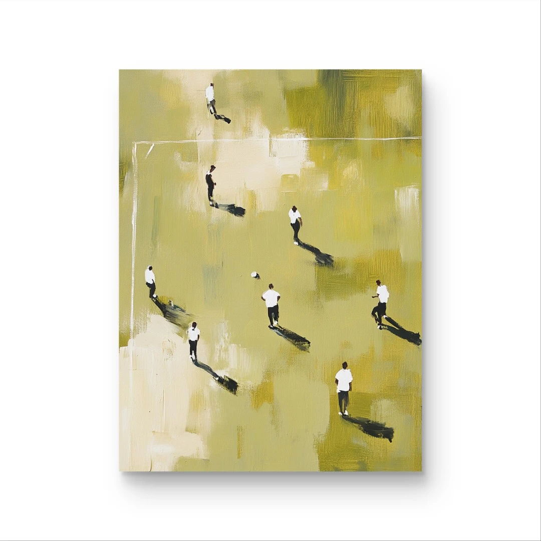 《绿茵场》原创手绘画/60x80cm/创意系列CY-30