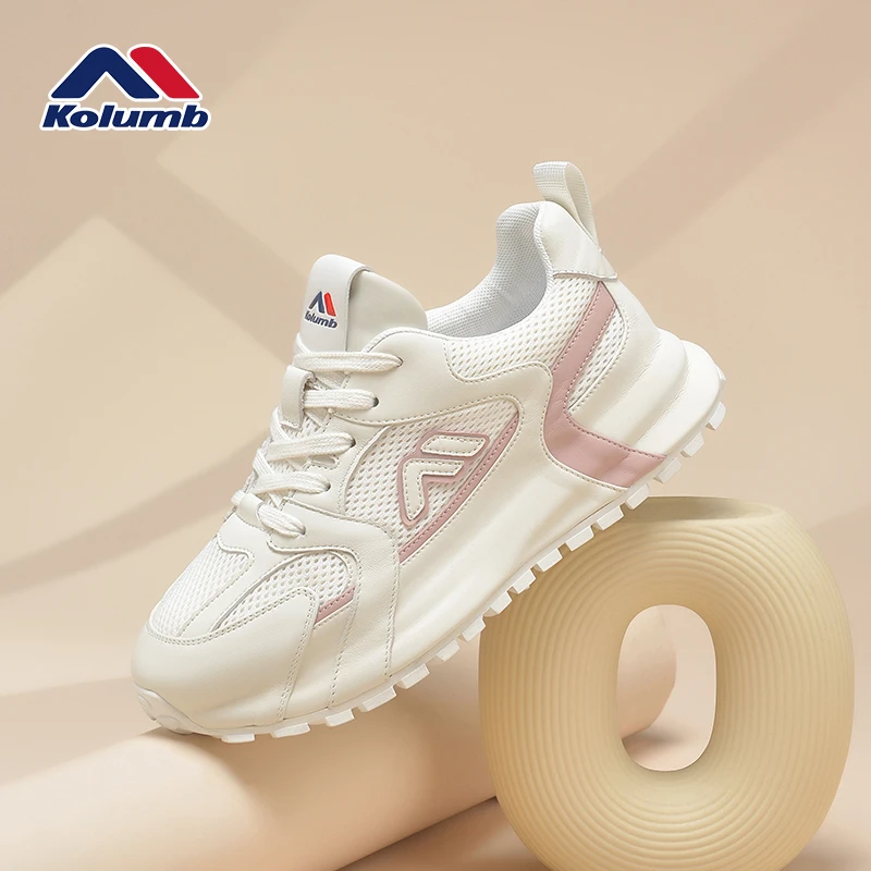 kolumb/哥仑步夏季新款女士时尚厚底增高德训鞋休闲百搭轻奢女鞋