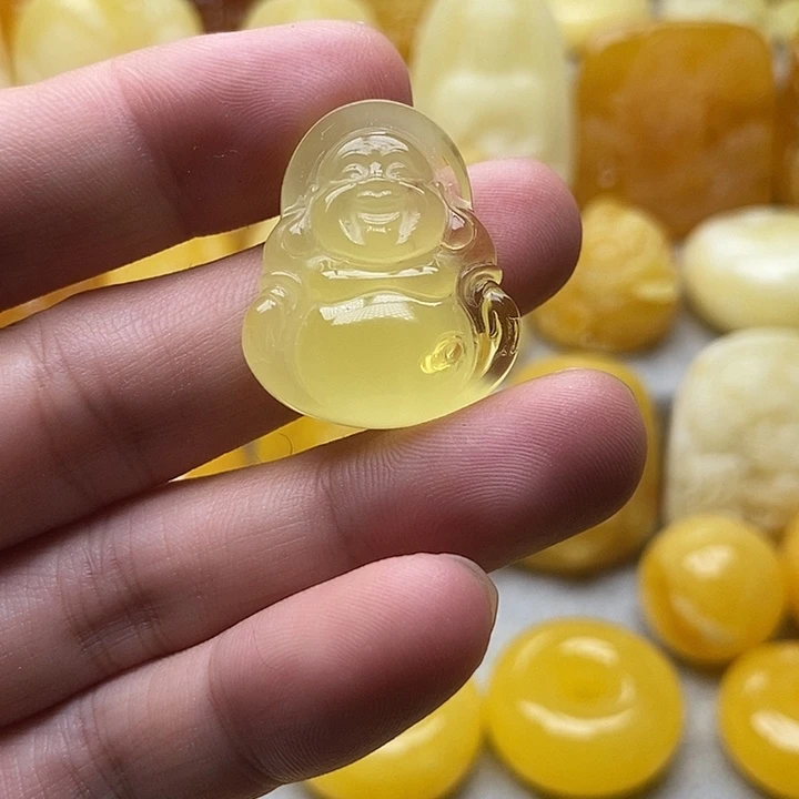 琥珀颈饰未镶嵌琥珀蜜蜡吊坠