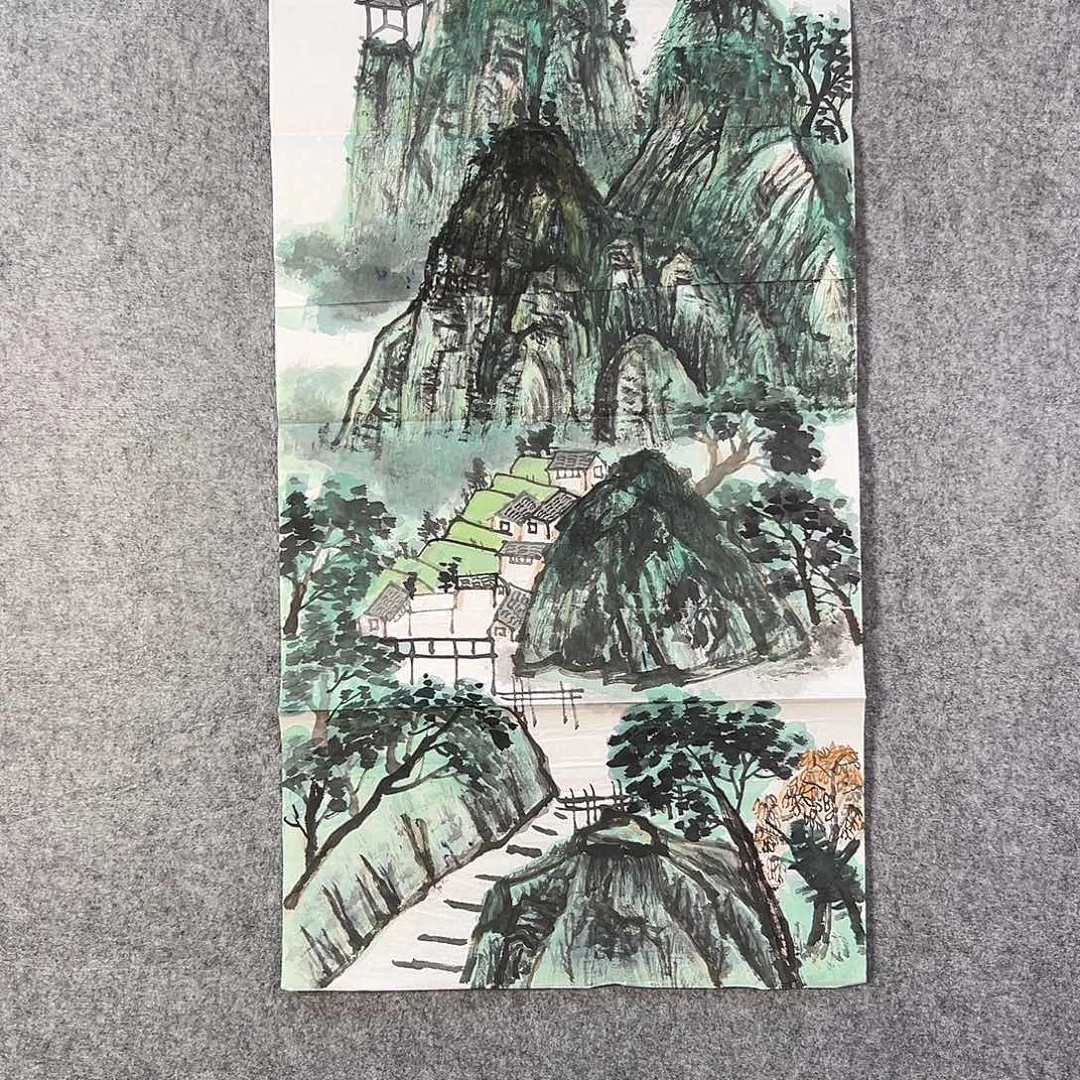 国画916 牡丹等植物生长于这里生长