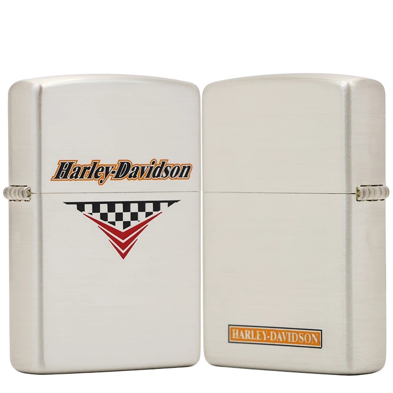 ZIPPO/之宝打火机镀银【哈雷赛道】原装正品煤油机DYJ1