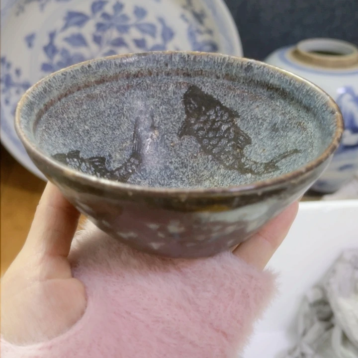 瓷片思*吉州窑盏一盏完整