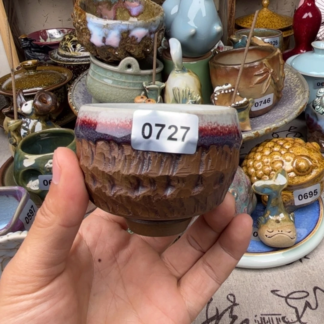 钧瓷杯子窑口自播原矿钧瓷