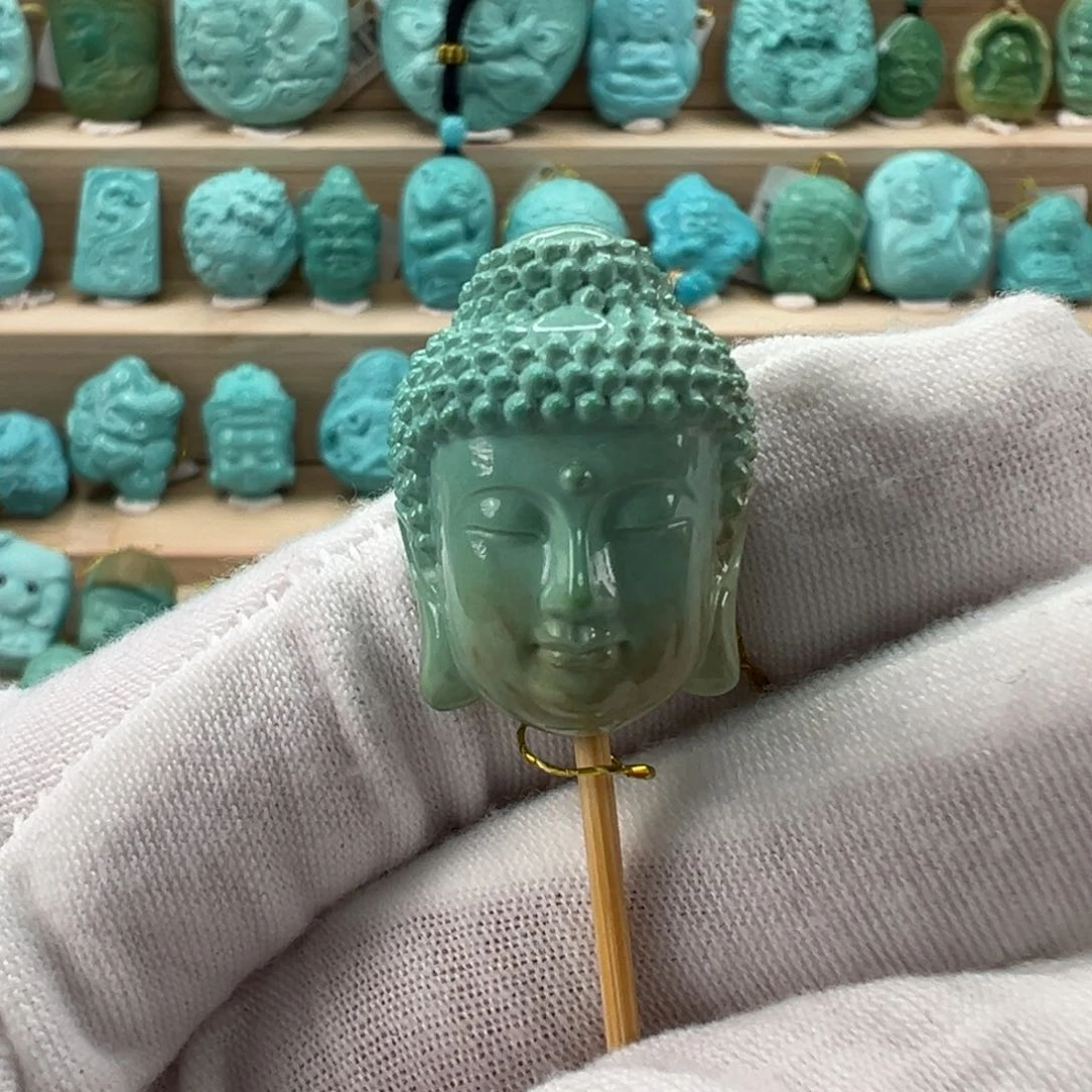未镶嵌绿松石大日如来18.3mm
