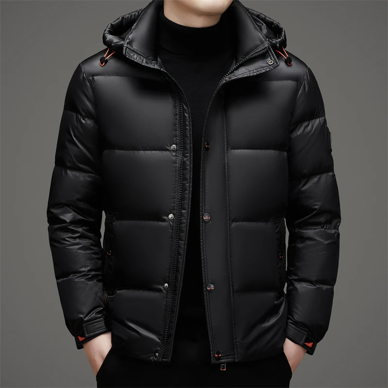 专柜正品国际品牌男士羽绒服冬季中青年时尚休闲加厚保暖连帽外套