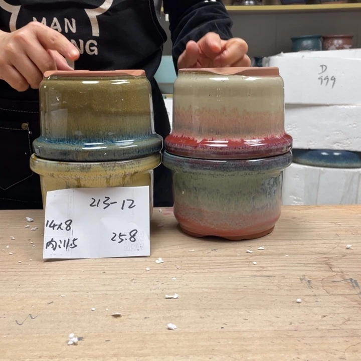 紫砂花盆多肉花盆微瑕12