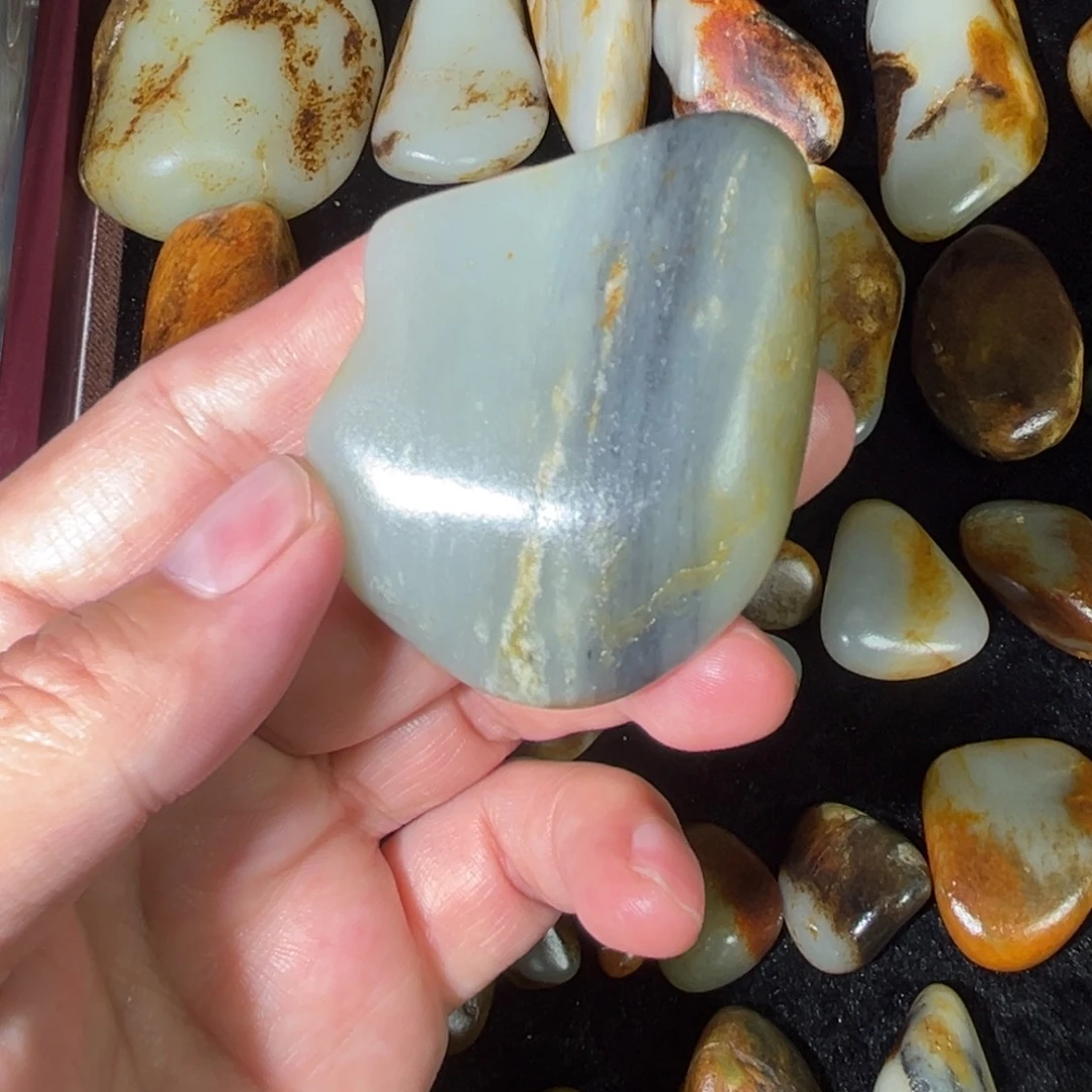 和田玉未镶嵌挂件80