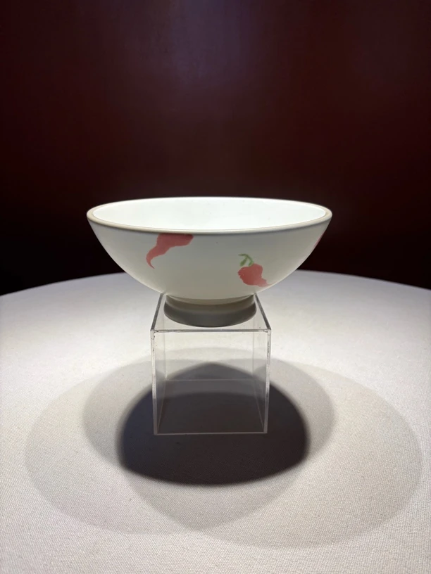 正品优选土陶手绘红辣椒高脚碗湖南江西小炒安徽土菜【 拍一发十】