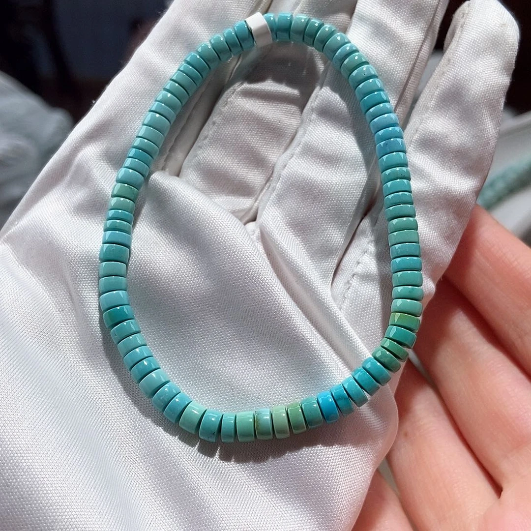 绿松石未镶嵌直切单圈卡5+