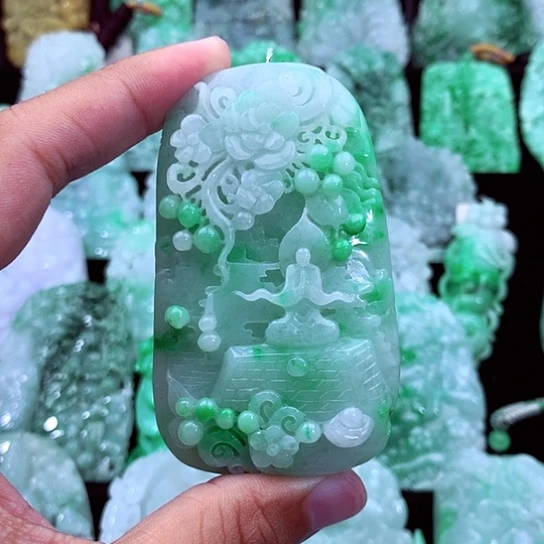 同***友翡翠未镶嵌吊坠(不含链)