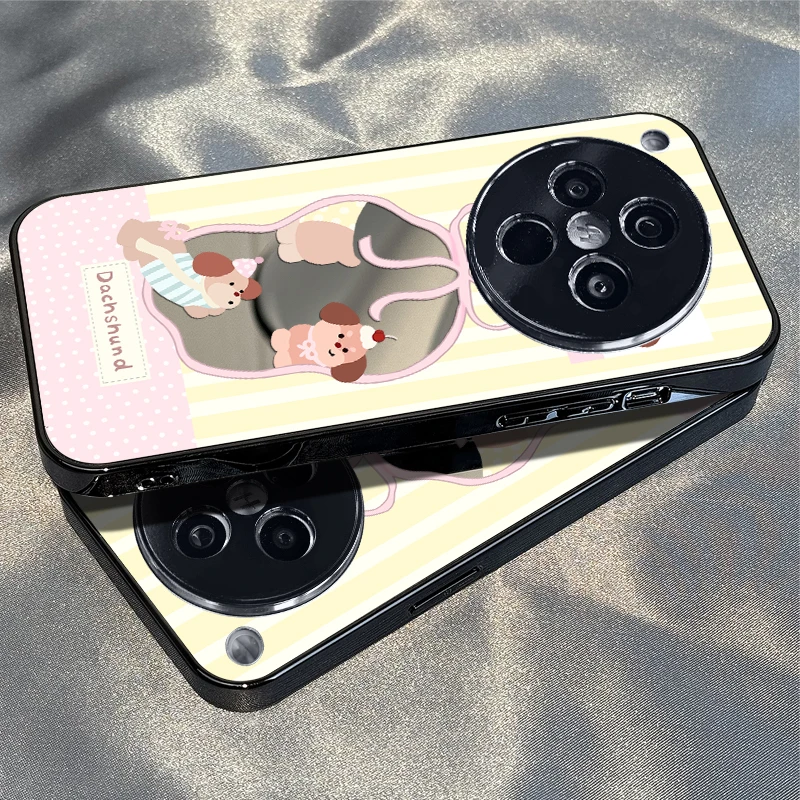 粉甜品狗适用于OPPOfindx8手机壳x7镜面支架X6新款创意防摔保护套