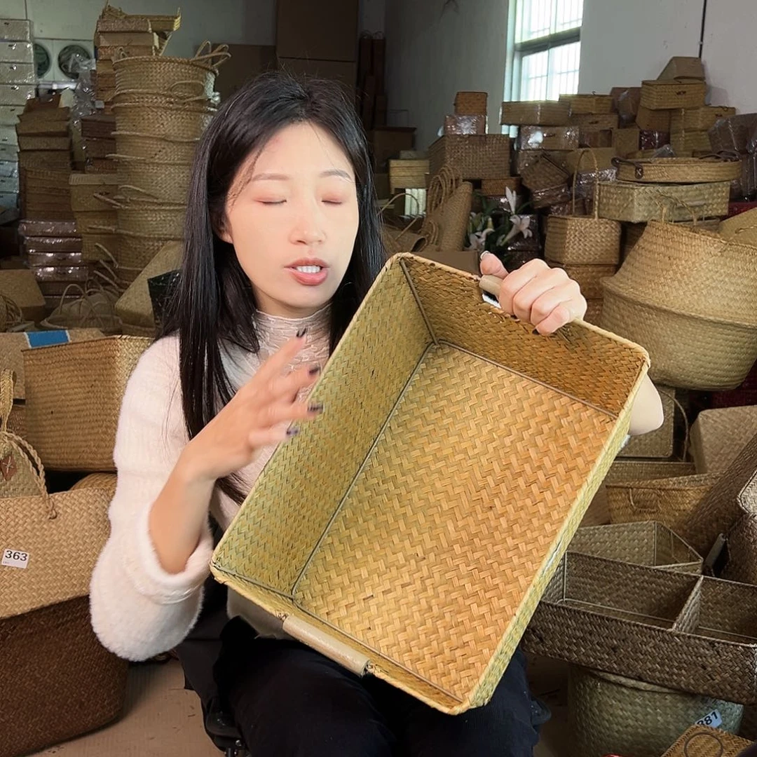 草编草编包/草编收纳盒微瑕疵