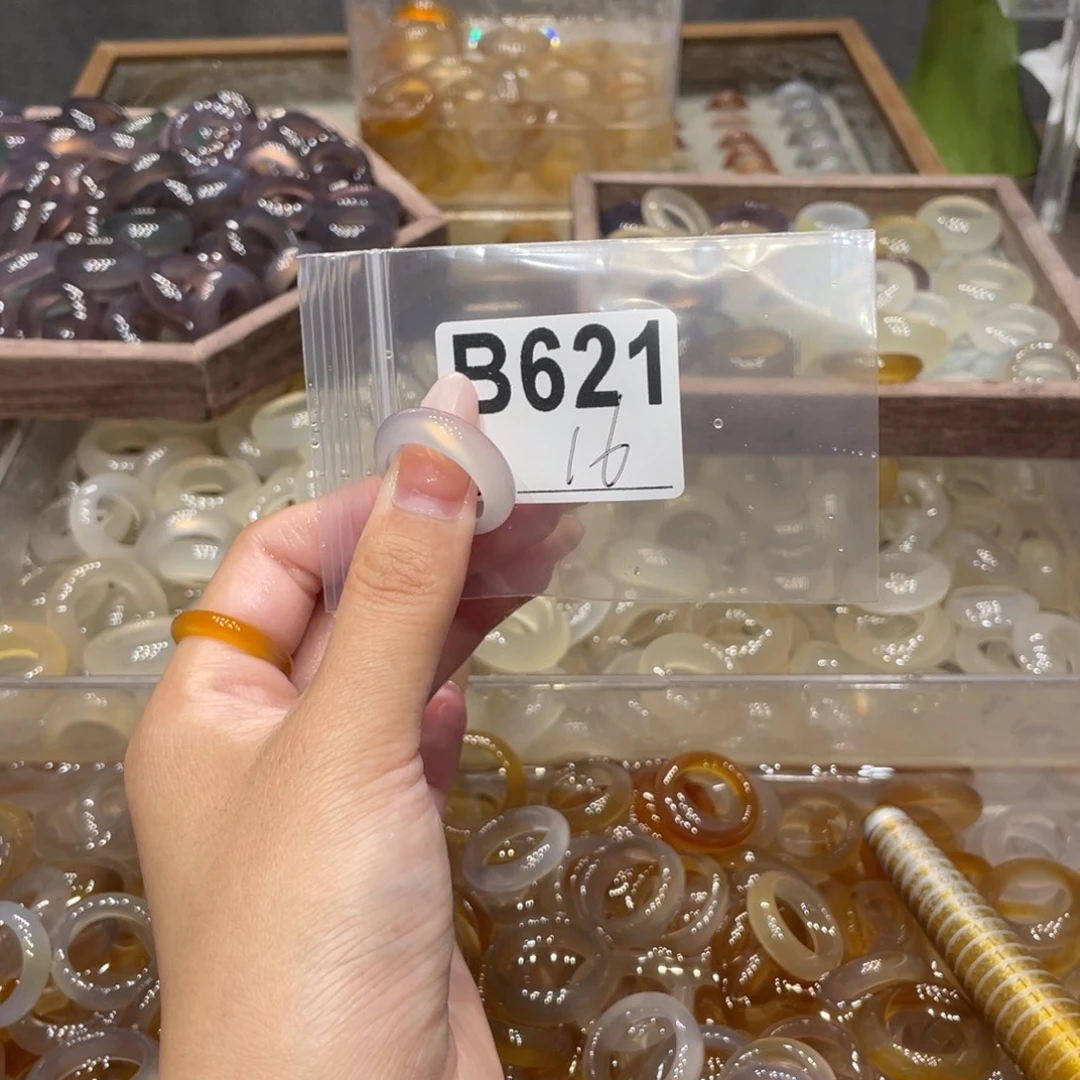 玛瑙/玉髓未镶嵌戒指621